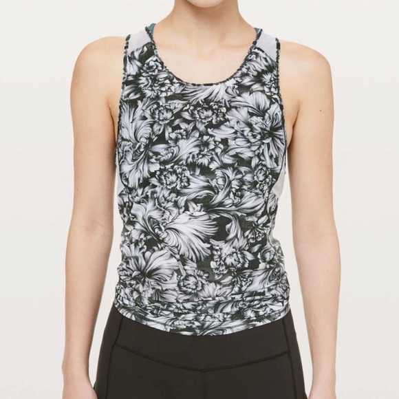Lululemon Sculpt Tank Tie Back in Night Garden Ice Grey - Picture 3 of 8